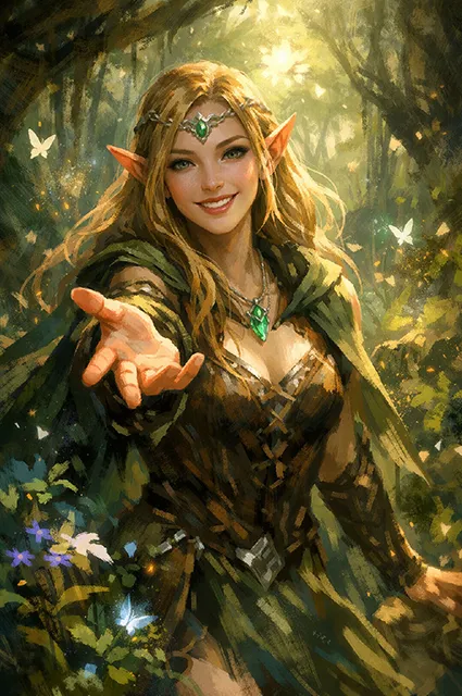 L'elfe au pays des contes